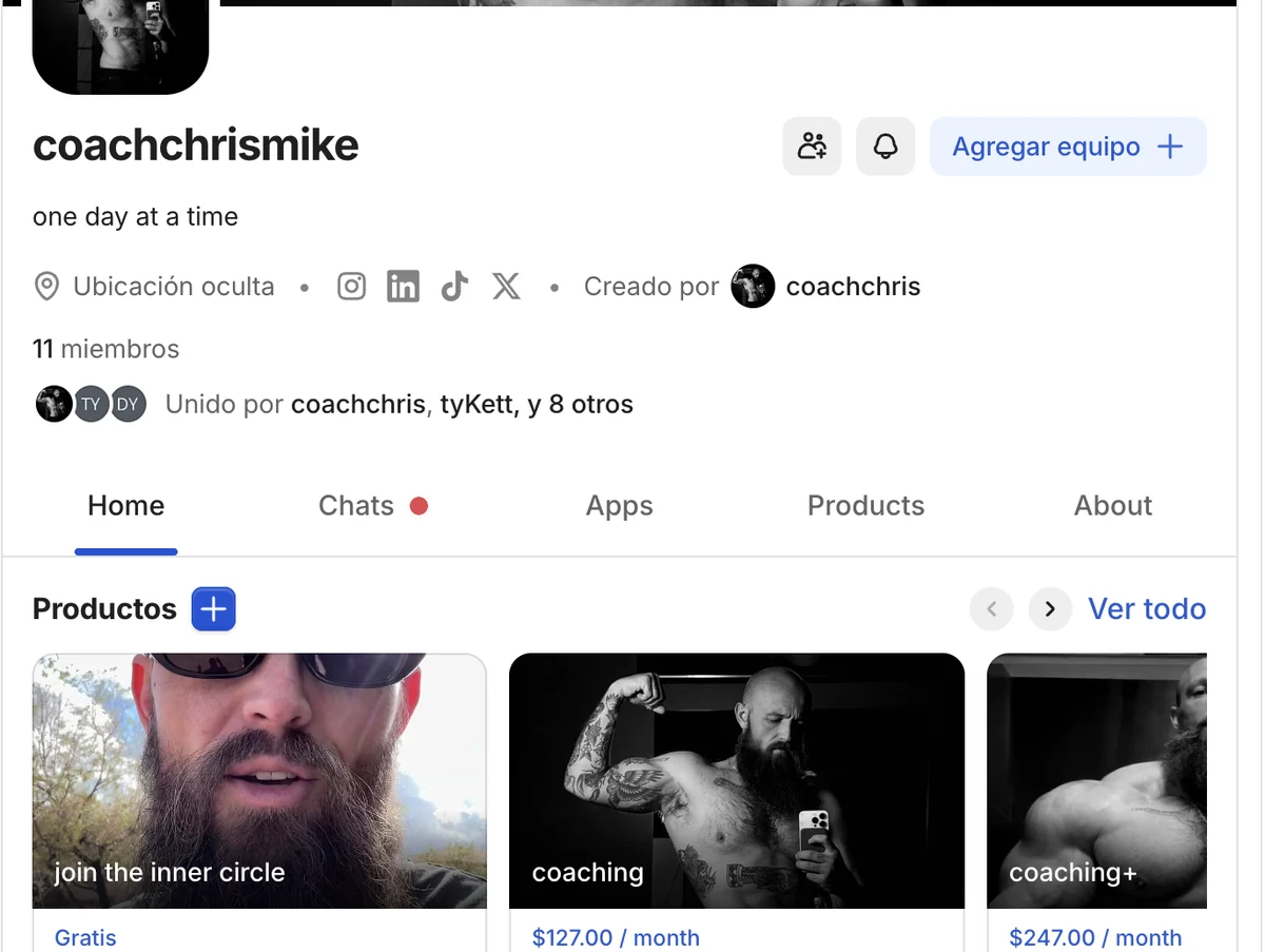 Comunidad de Chris Mike Rabe con sus productos publicados