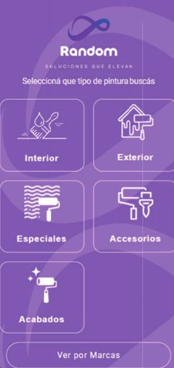 Tienda de Random en el teléfono